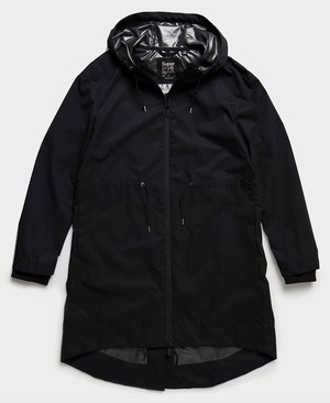 Superdry Studio Long Parka Női Kabát Fekete | ZOXNK2869